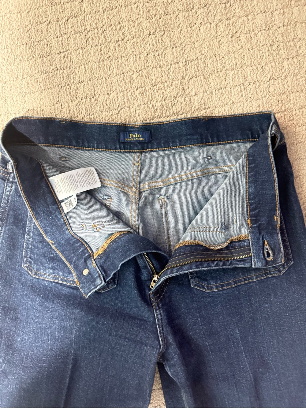 Polo by Ralph Lauren Dark Blue Wide-Leg Jeans - Picture 5 of 6